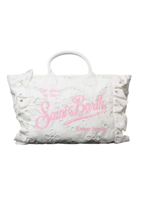 Borsa Mc2 Saint Barth Vanity Volant bianca pizzo sangallo floreale MC2 SAINT BARTH | Borse | VANITYVOLANTN03778H1021